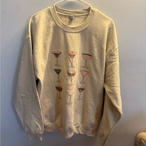Espresso Martini Crewneck Sweatshirt Size Large